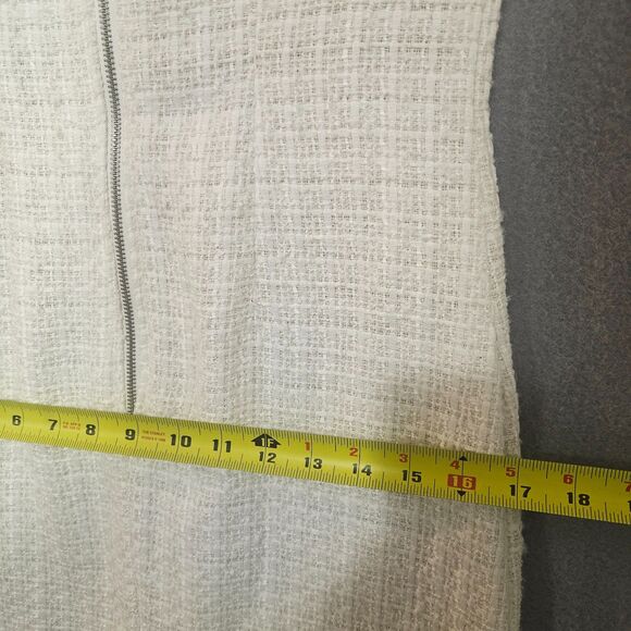 New bebop Tweed office Dress Twee Grandmacore White Woven Size Women's XS - Picture 9 of 10